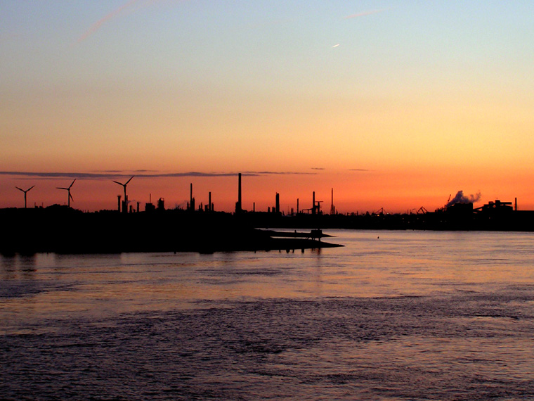 Industrial sunset